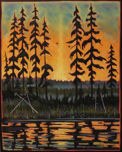 Northern Afterglow
24 x 30  oil on canvas  $1600
